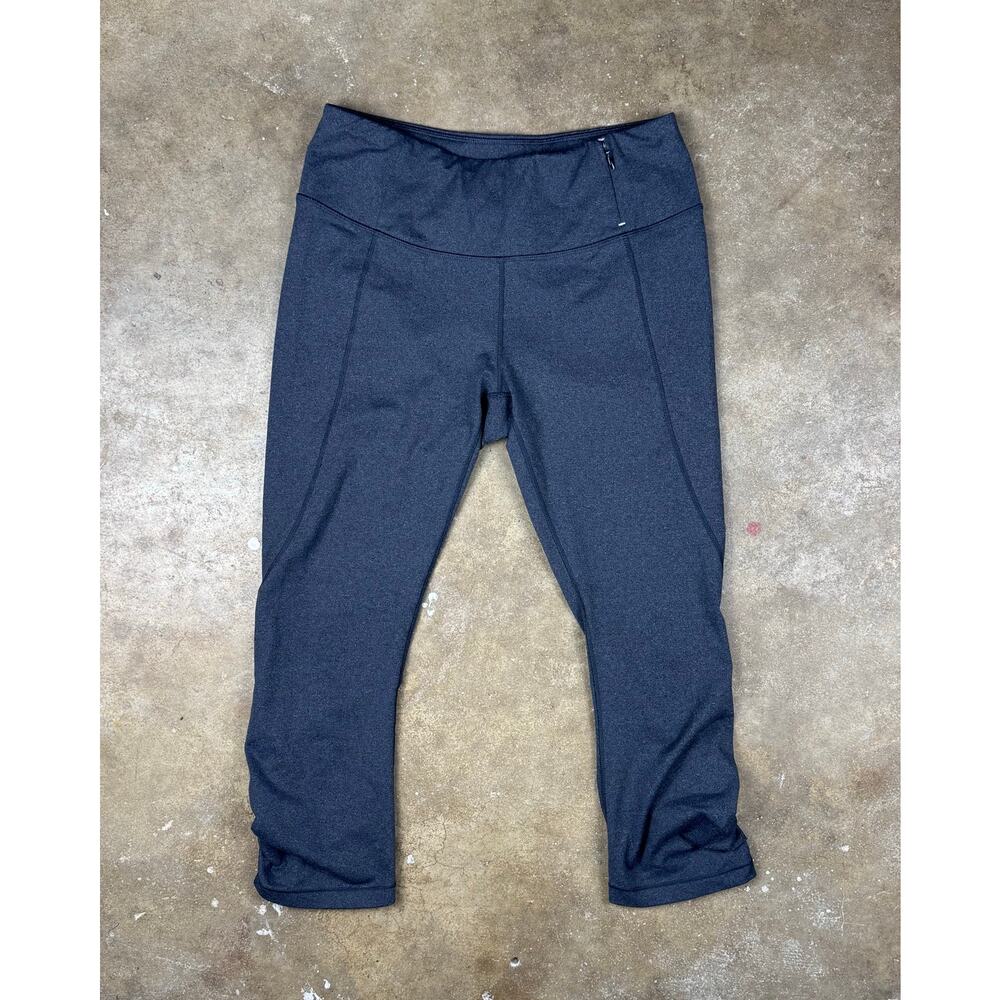 CALIA by Carrie Underwood Women’s Leggings Small‎ Gray Cropped Ruched Capri